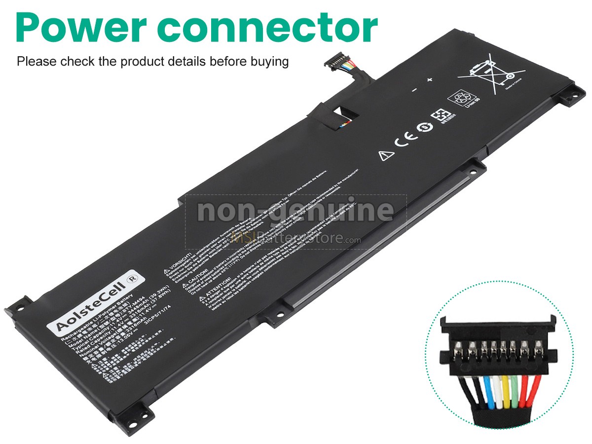 MSI MODERN 15 A10RBS-440XFR replacement battery
