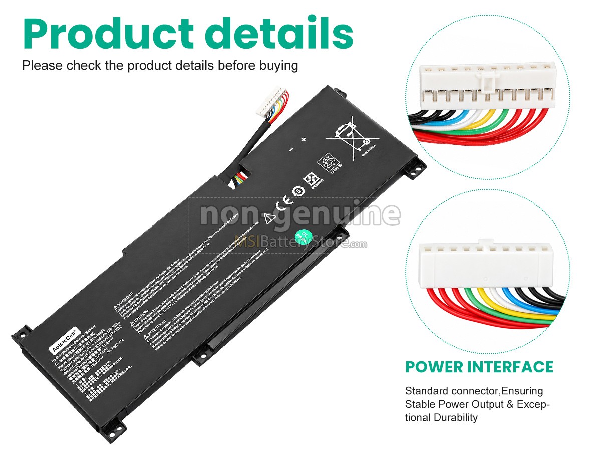MSI MODERN 15 A10RBS-440XFR replacement battery