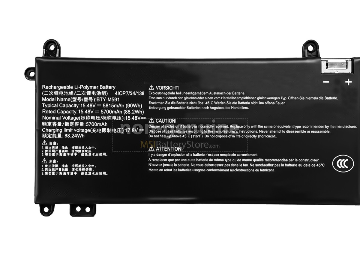 MSI MODERN 15 F13MG MS15Q1 replacement battery