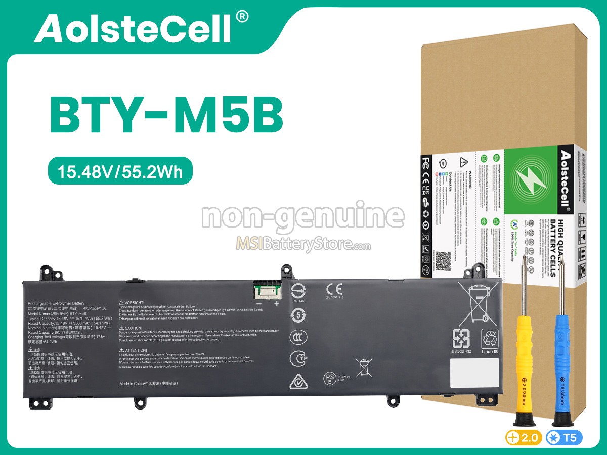 MSI VENTURE 16 AI A2HMTG replacement battery