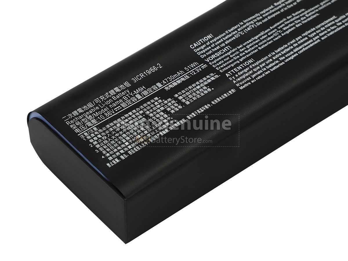 MSI GL65 LEOPARD 10SFR replacement battery
