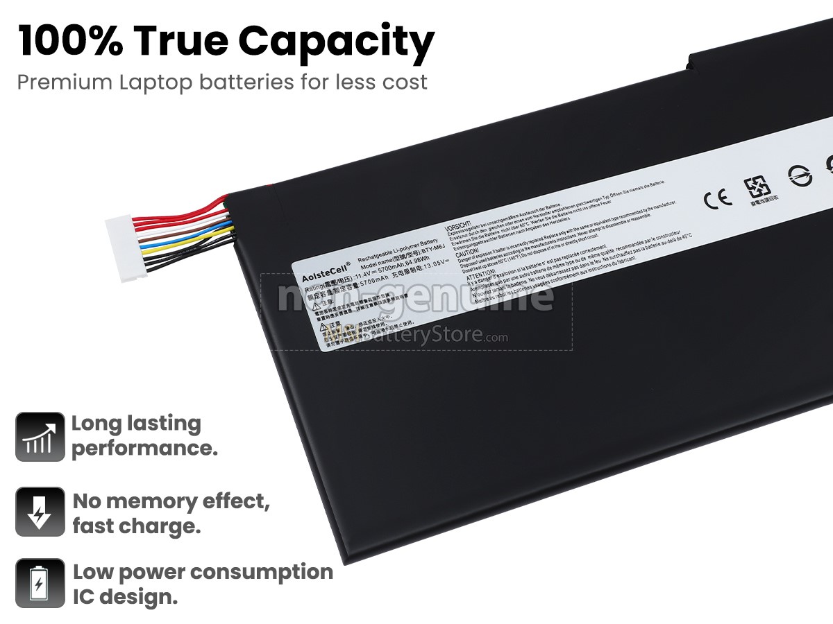 MSI BTY-M6J replacement battery