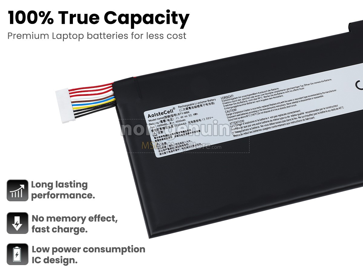 MSI GF65 THIN 9SD replacement battery