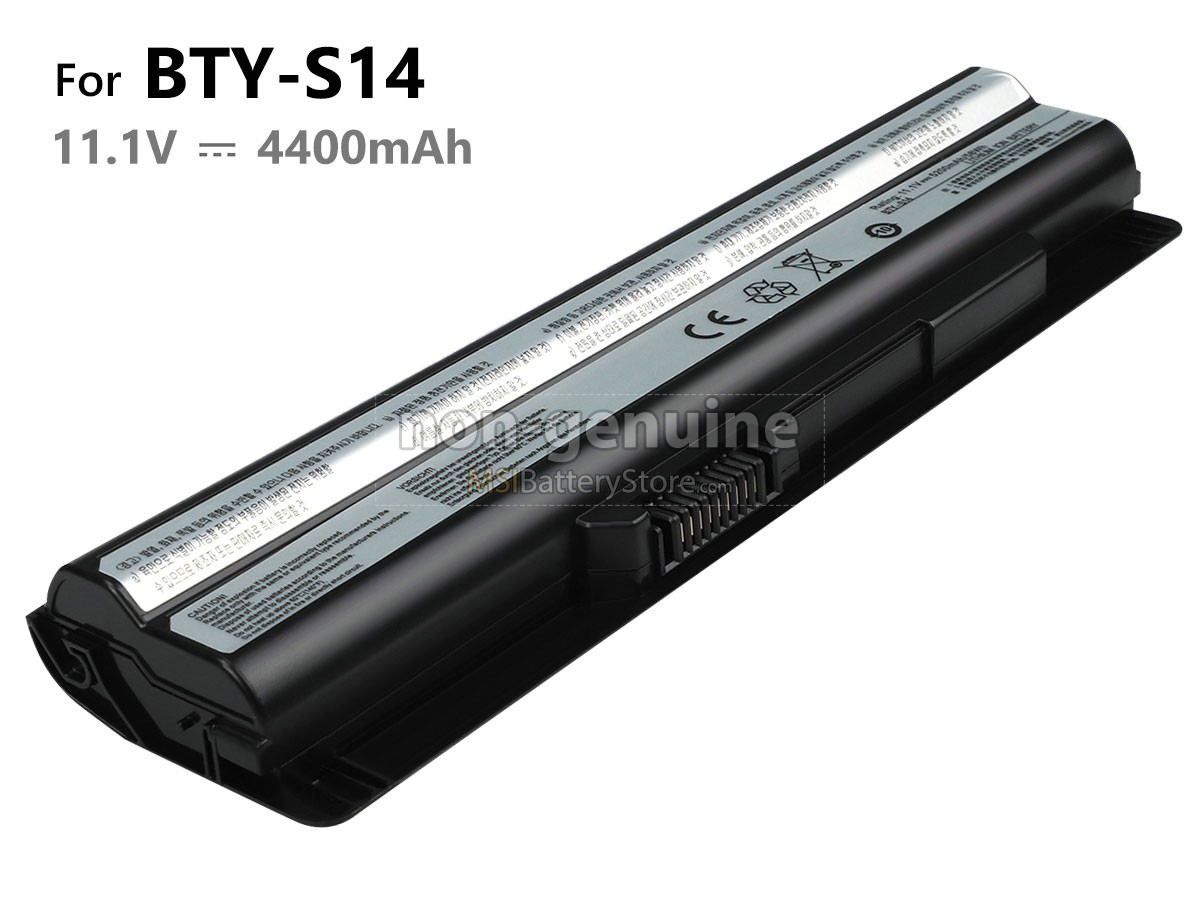 11.1V 4400mAh MSI MS-1757 battery