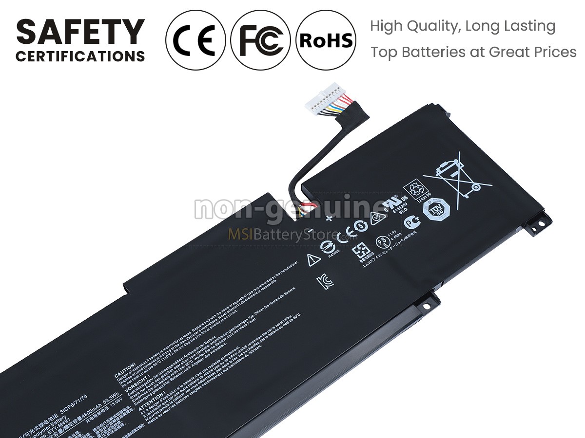 MSI BTY-M491 replacement battery