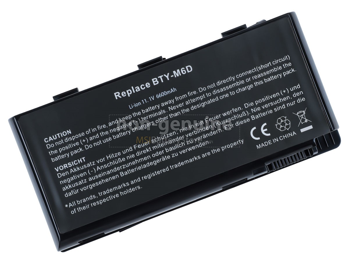MSI GT60 replacement battery