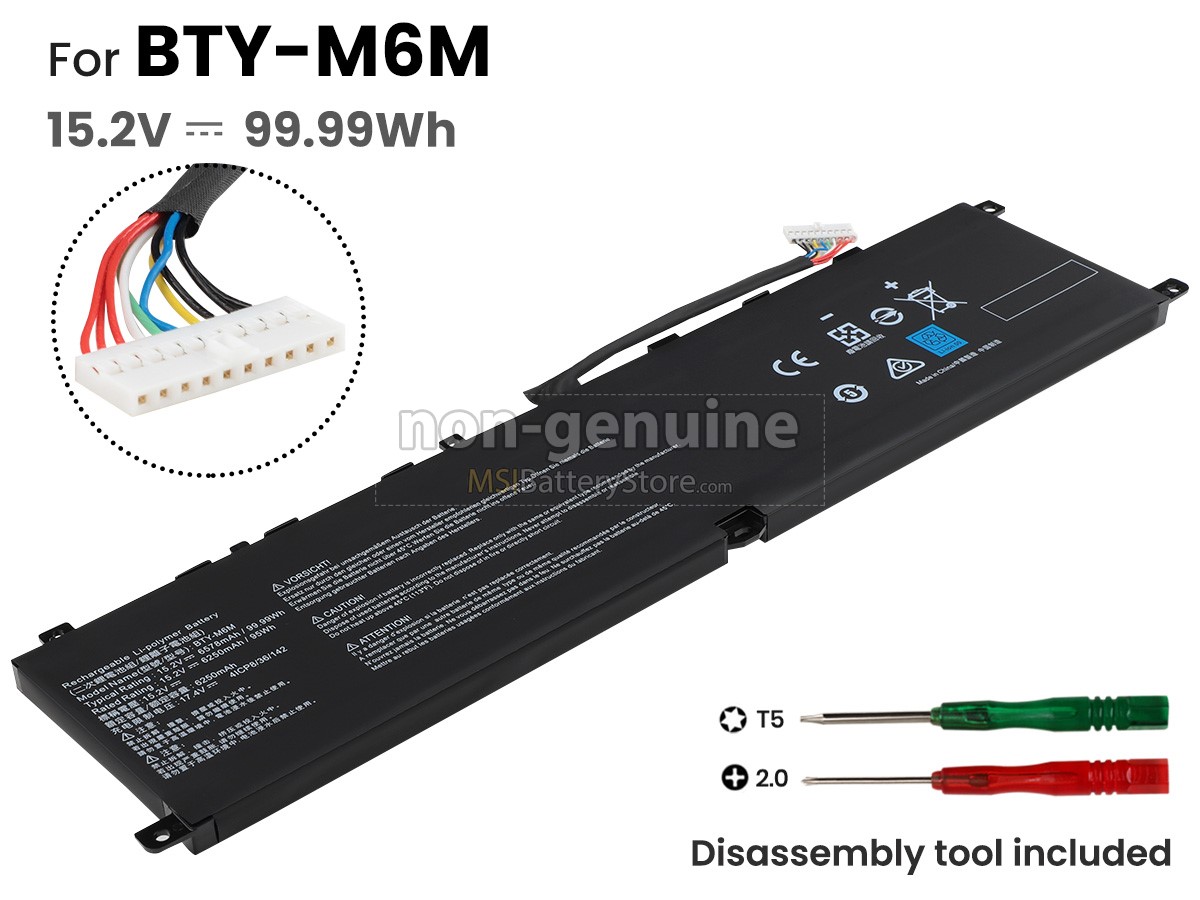MSI GE66 RAIDER replacement battery
